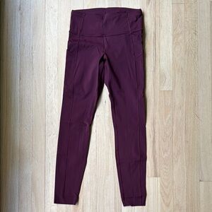 Lululemon Athletica Purple Leggings High Waist Full Length